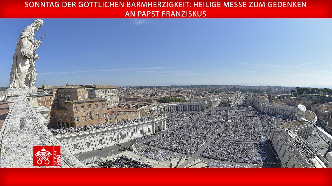 Sonntag der Göttlichen Barmherzigkeit: Heilige Messe zum Gedenken an Papst Franziskus