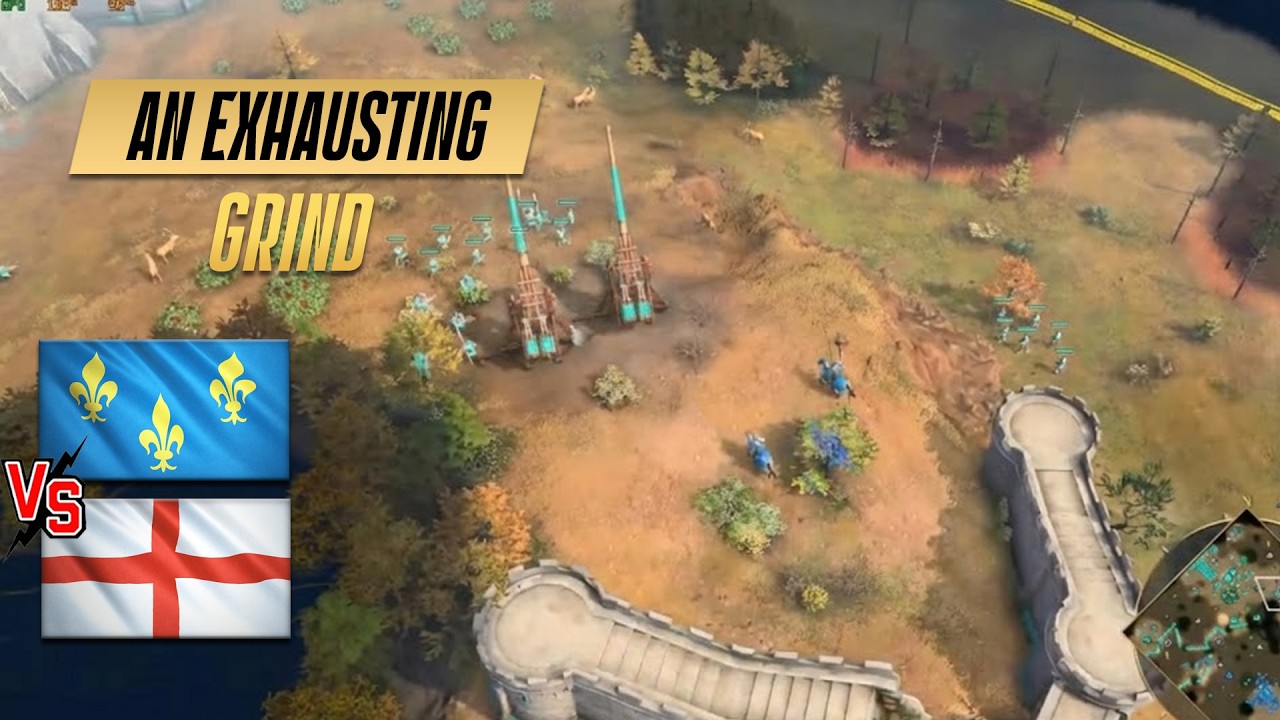 Neither Side Was Willing to Break | English vs French | RM 1v1 | AOE4 [Reupload]