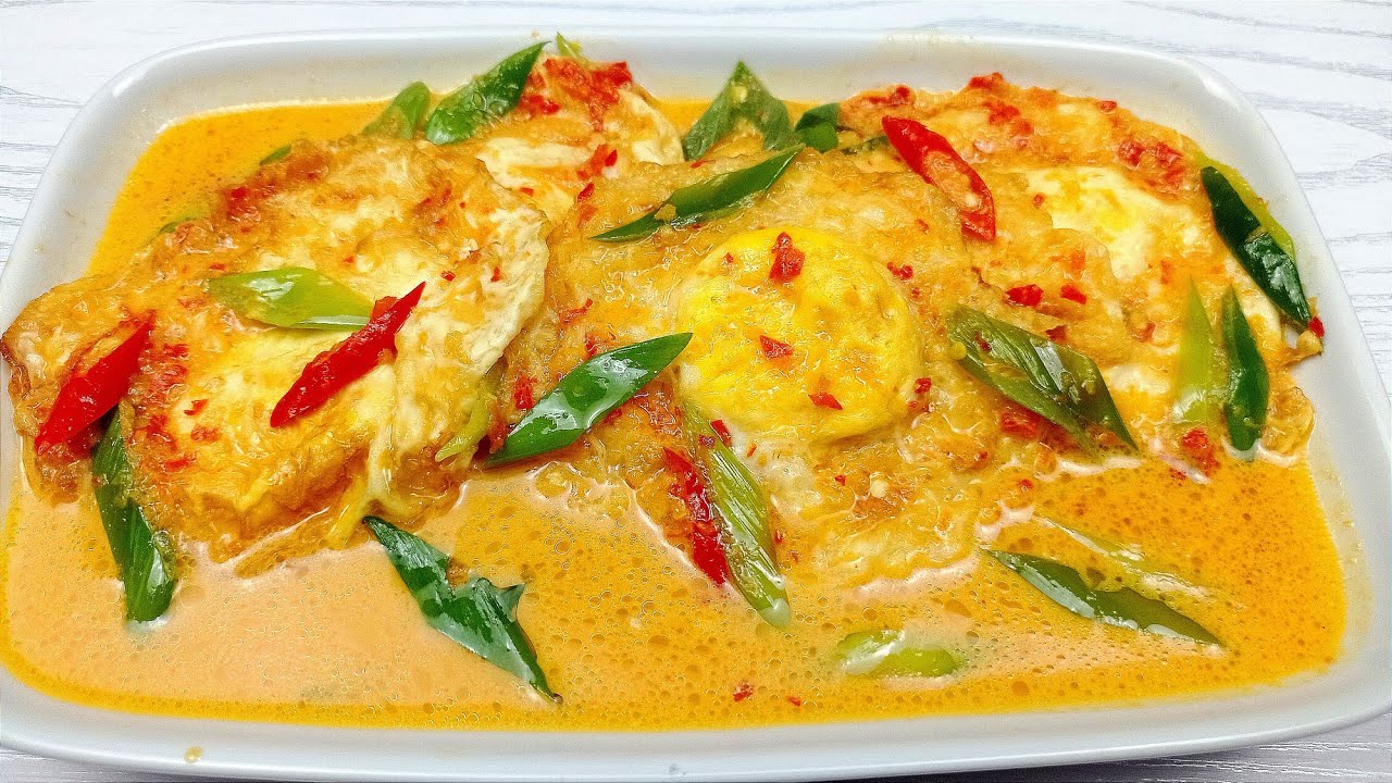 TELUR CEPLOK DI MASAK BEGINI, RASANYA NAGIH BANGET || RESEP TELUR CEPLOK KUAH SANTAN PEDAS MANIS