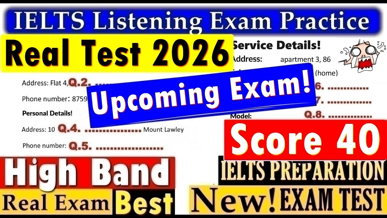 IELTS LISTENING PRACTICE TEST 2026 WITH ANSWERS | 04.08.2026