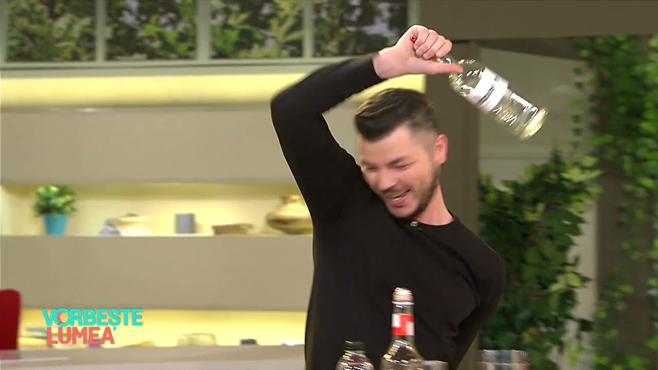 Valentin Luca, show-ul... din pahar!