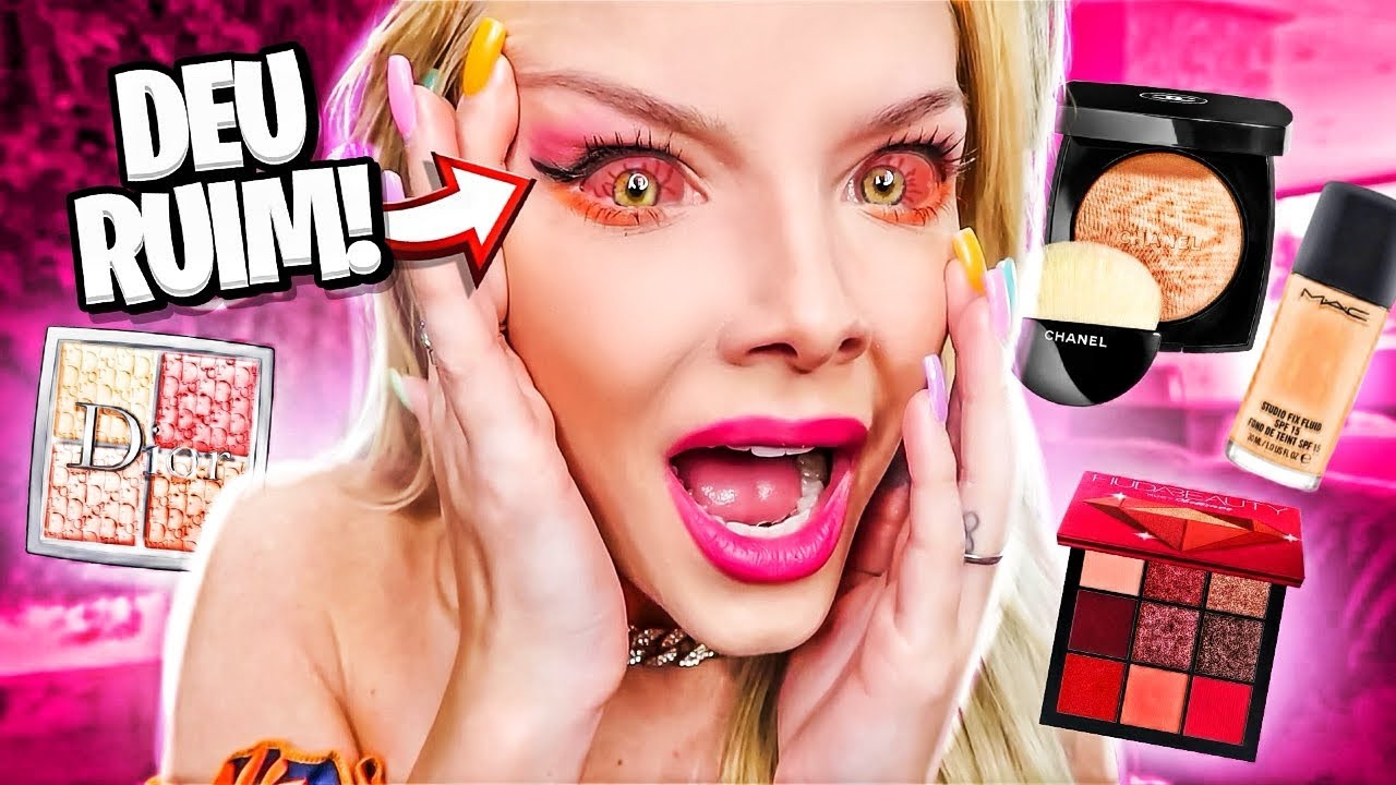 PROVANDO MAKE FALSIFICADA!! (Deu ruim!)