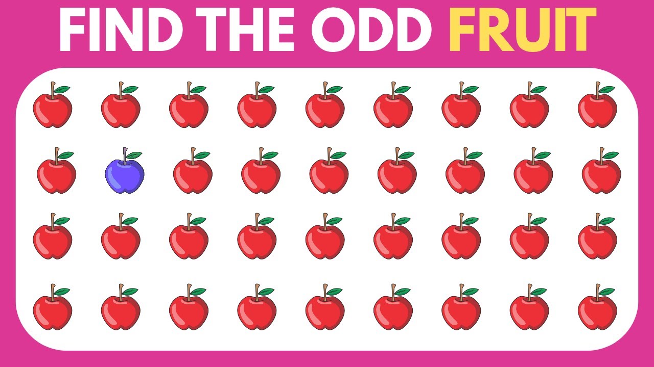 Find the ODD one out 😳 | Emoji edition😜 | Easy, Medium, Hard - 20 levels🎯