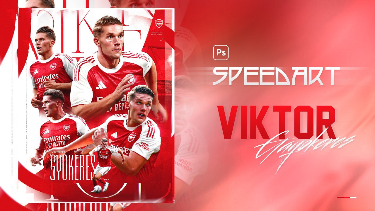 Viktor Gyökeres Arsenal FC 2025 SpeedArt