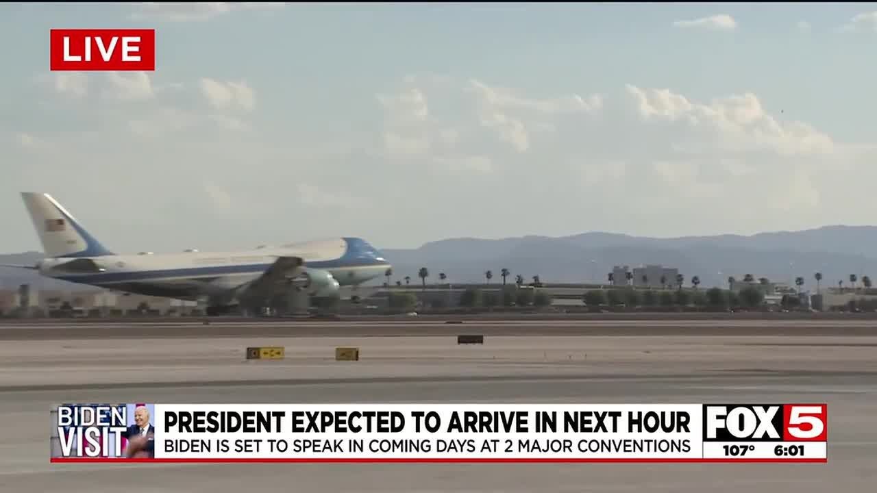 President Biden touches down in Las Vegas; This marks third visit in 2024