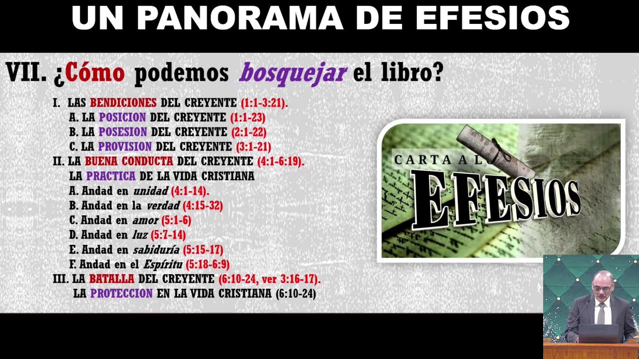 Un Panorama del Libro de Efesios: Efesios 1: 1-2; Lección 1 - Hermes Viery
