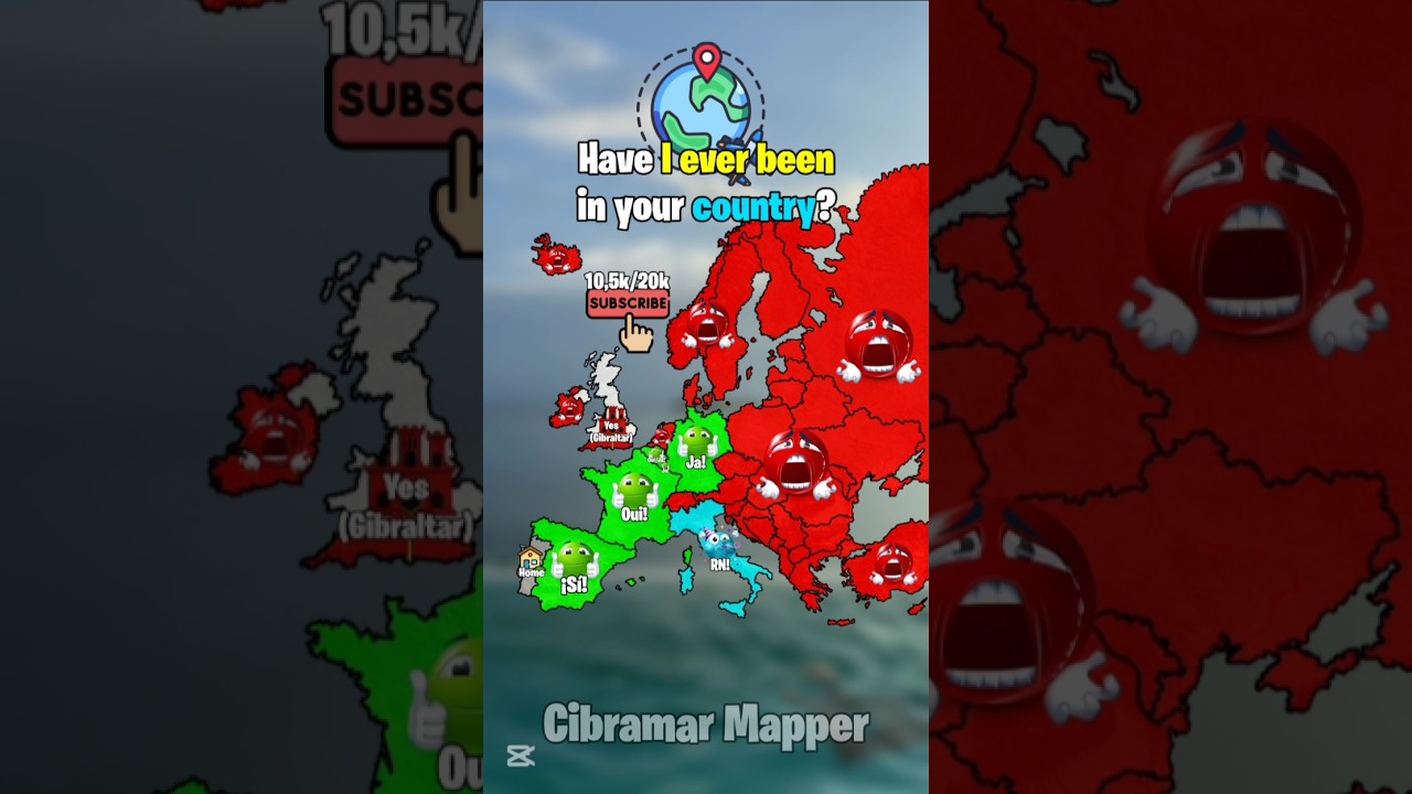 Have I ever been in your country? #europe #map #mapping