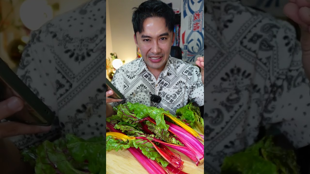 ผักอะไรหน้าตาแปลกๆ ไม่เคยกิน สวิสชาร์ด Swiss Chard l กินกับกี้