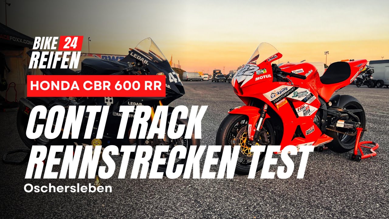 Continental ContiTrack Slick Test auf Honda CBR 600 RR Track-Bike