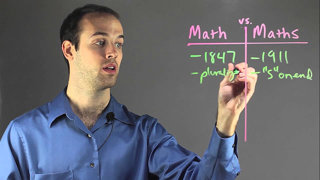 Is Math or Maths Right? : Fun with Math!