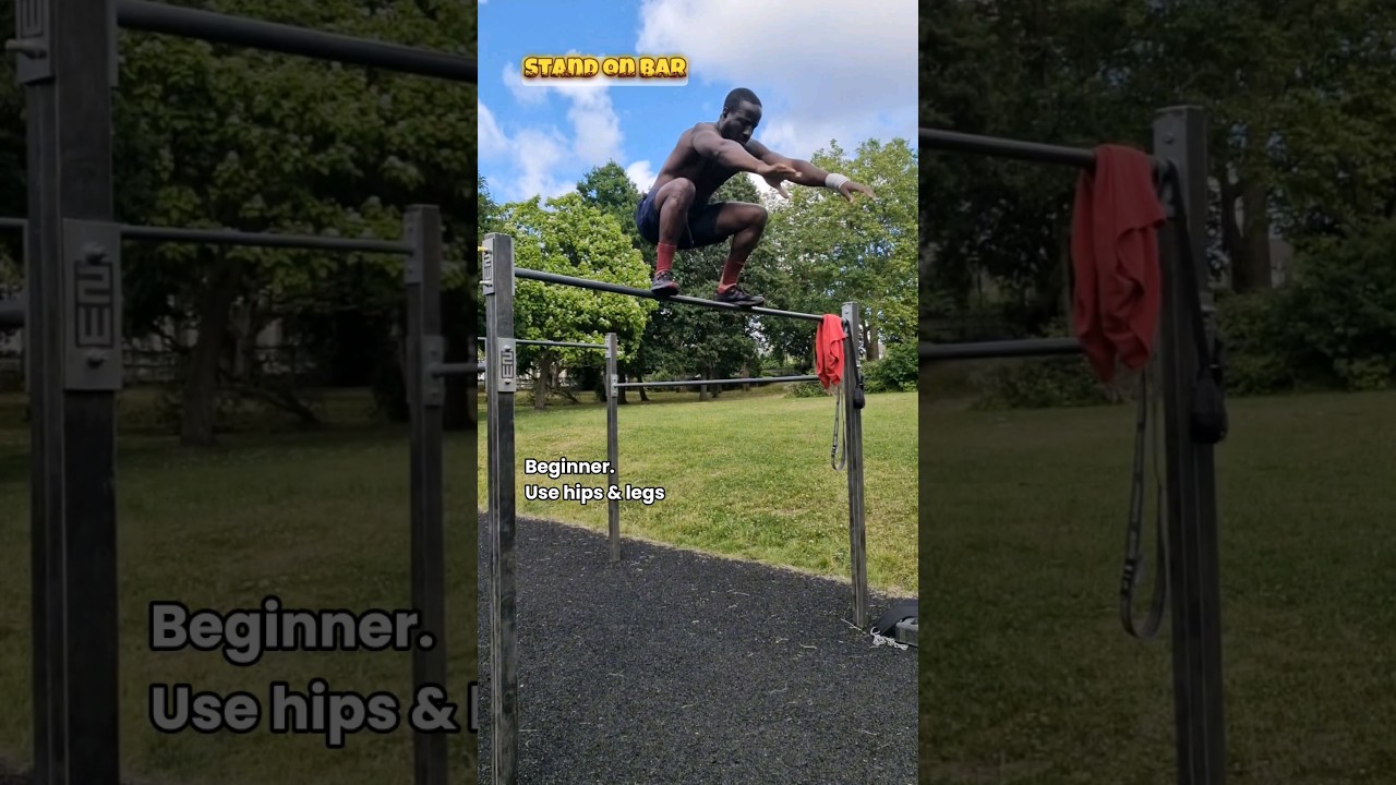 How To Stand On Bar | #calisthenics #fitness #workout #tricks