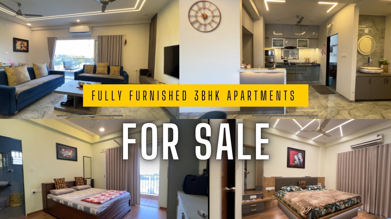 Fully furnished 3bhk Apartment For Sale At Vadodara Gujrat With Personal Solar