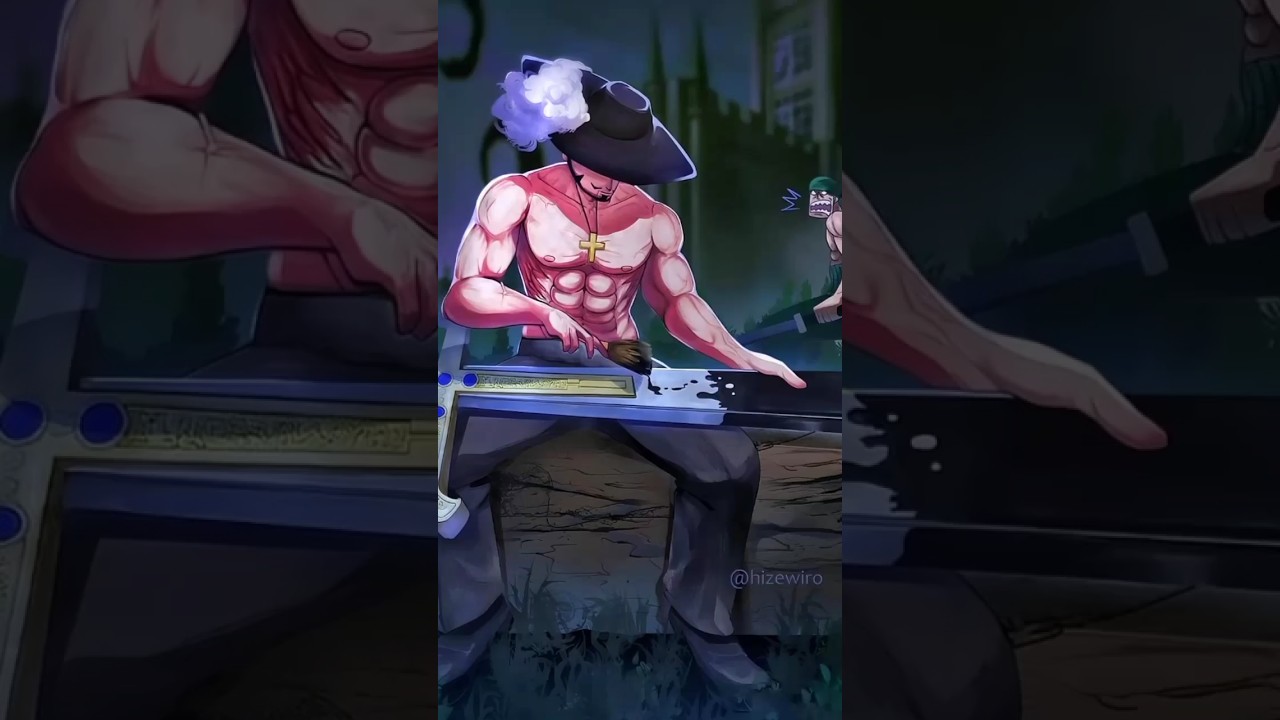 Quais s&atilde;o os cinco espadachim mais fortes de One Piece 🤔 #onepiece#anime#zoro#mihawk#ryuma