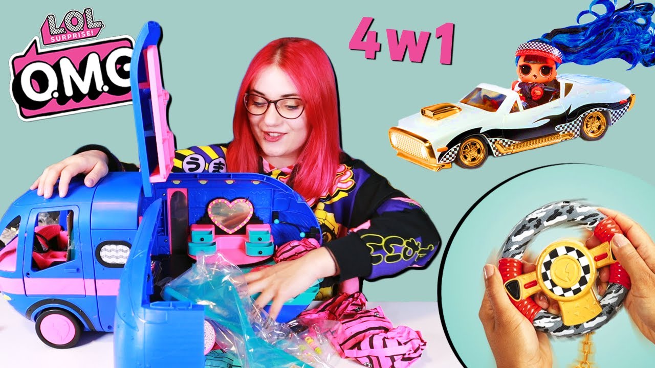 NOWY GLAMPER  4 w 1 LOL SURPRISE OMG 🚌 SAMOCHÓD ZDALNIE STEROWANY 💨 miss Aga