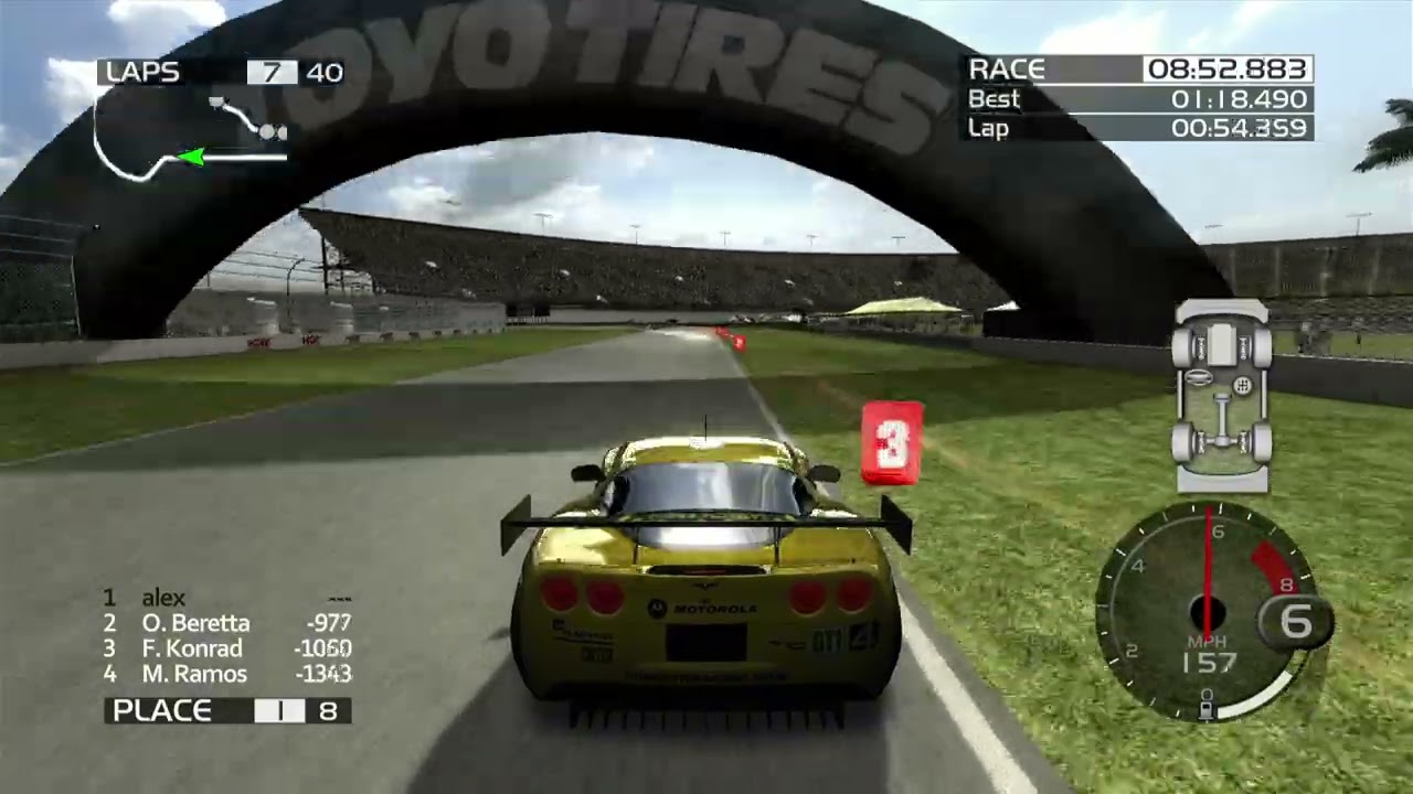 Forza Motorsport 2 (Endurance | R2 | #4 Corvette C6.R | 53:41.446)