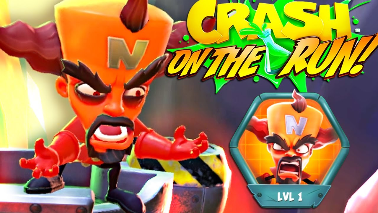 Crash Bandicoot: On the Run! All Iron Crates - Inferno Dr. Cortex's Gang
