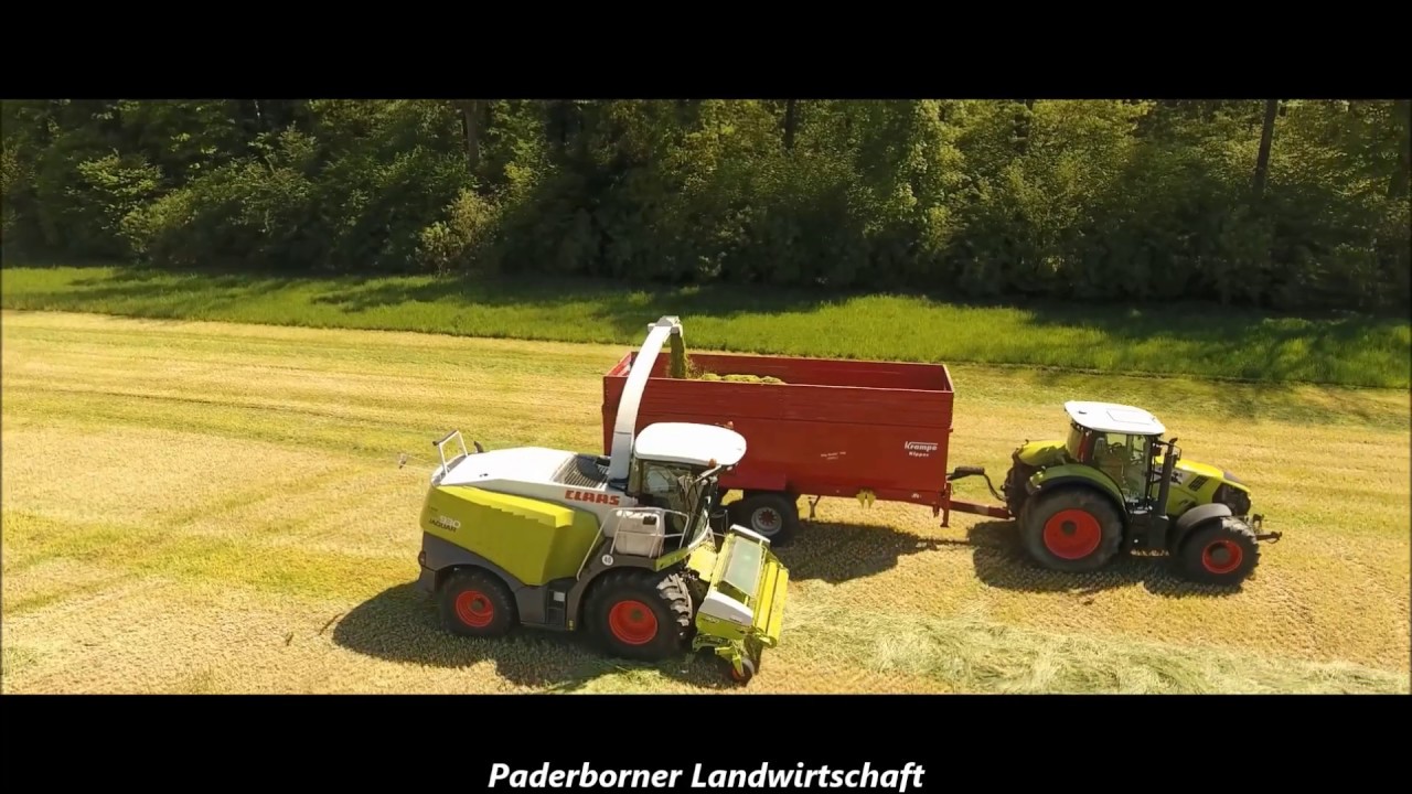 Grünroggen häckseln mit CLAAS JAGUAR/ARES/ARION/AXION/FENDT VARIO 516/VALTRA T174/CASE CVX 175
