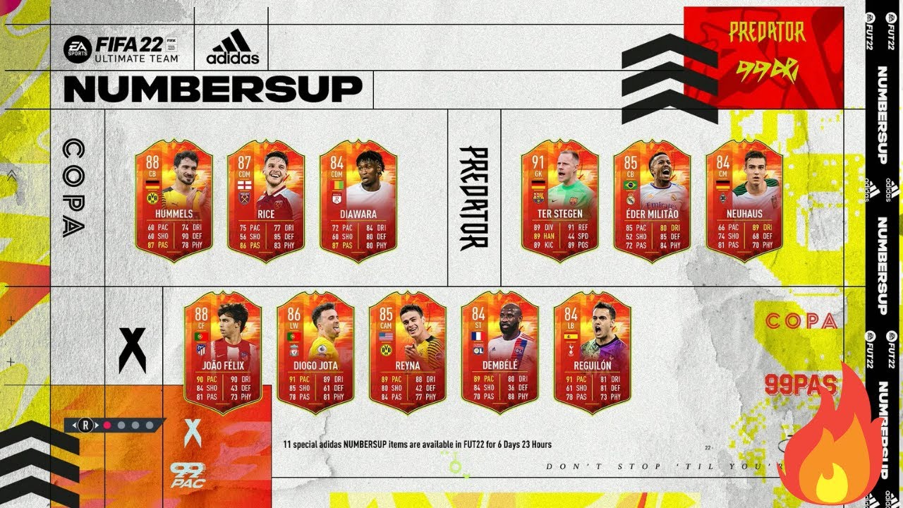 ADIDAS NUMBERS UP PACK OPENING! FIFA 22 ULTIMATE TEAM