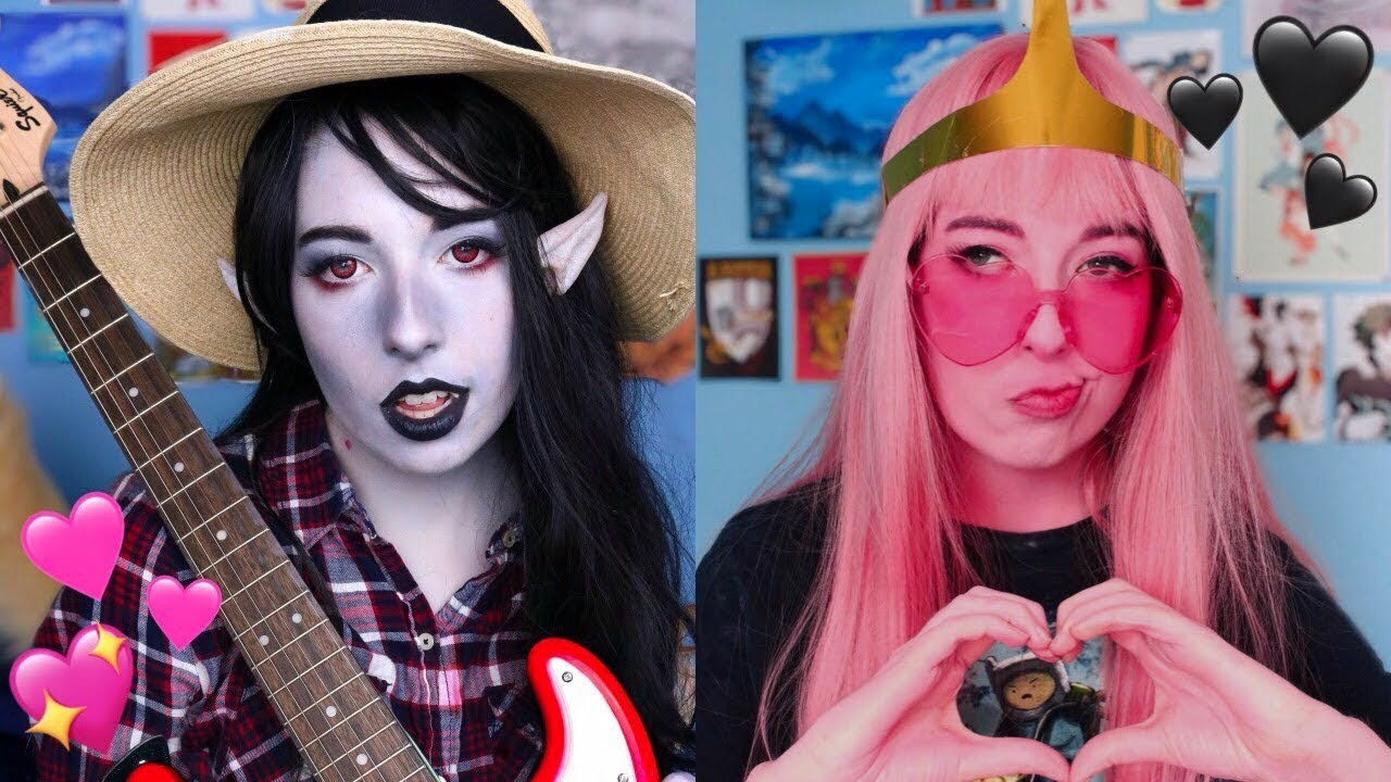 💖Marceline and Bubblegum Cosplay makeup tutorial🖤 