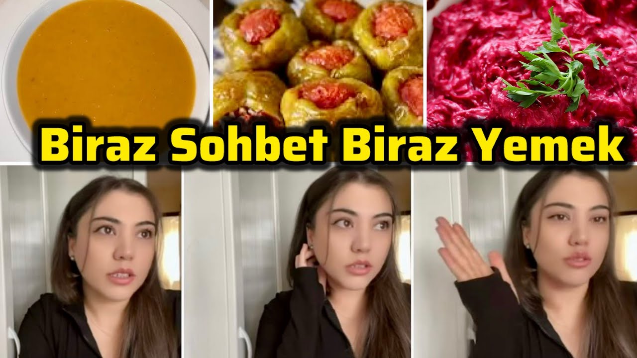 İlk Defa Konuştum‼️ Akşam menüsü: Mercimek Çorbası+Dolmabiber+Yoğurtlu Pancar #vlog