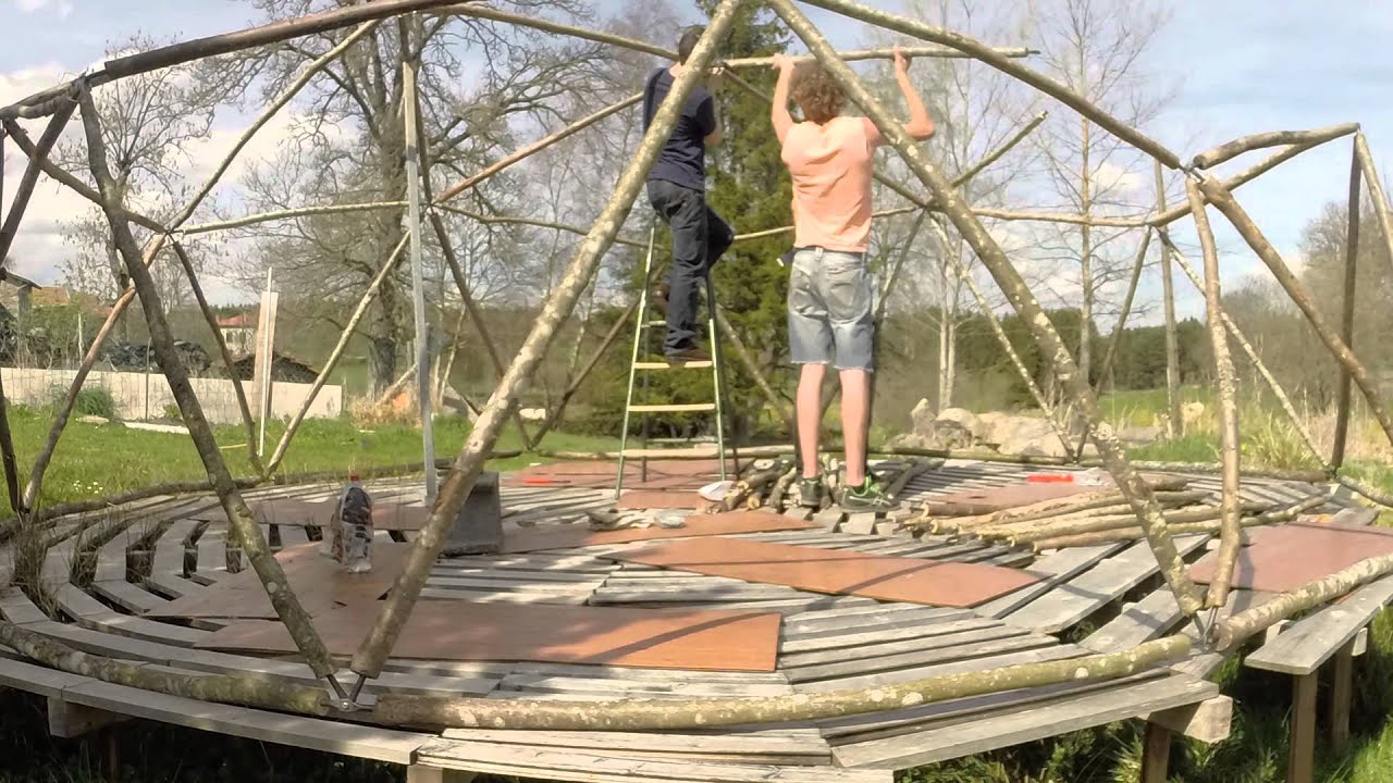 Montage dôme géodésique [Time-lapse]