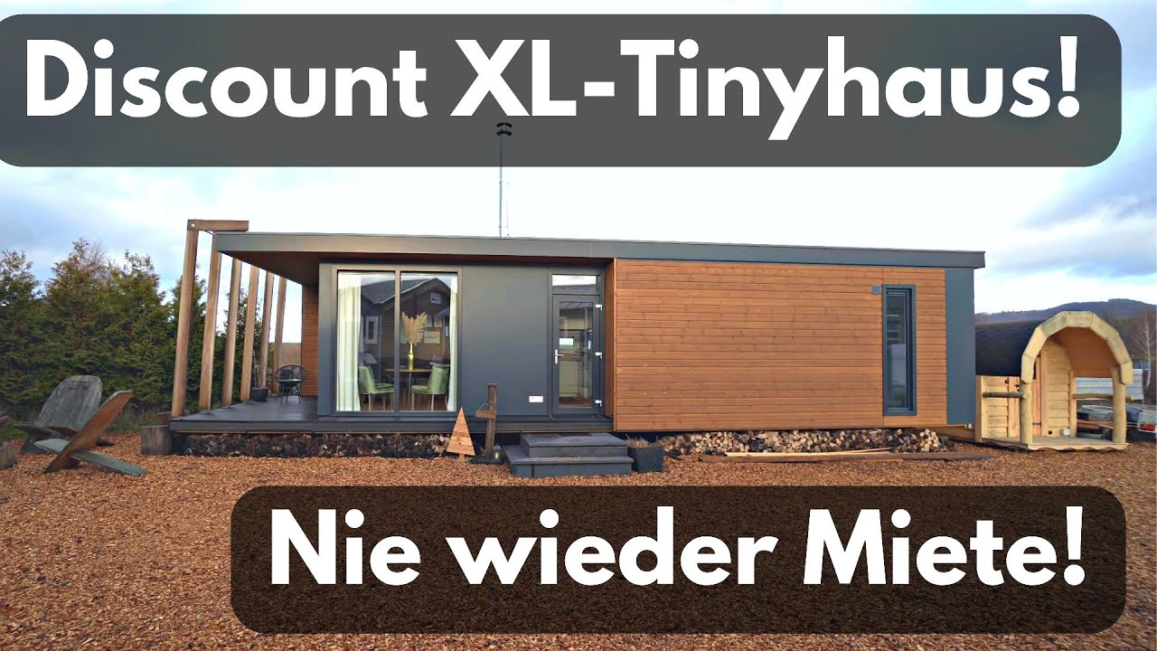 Discount Design Tinyhouse 2023. Nie wieder Miete! Mit Baugenehmigung zu 80-85% in Deutschland!