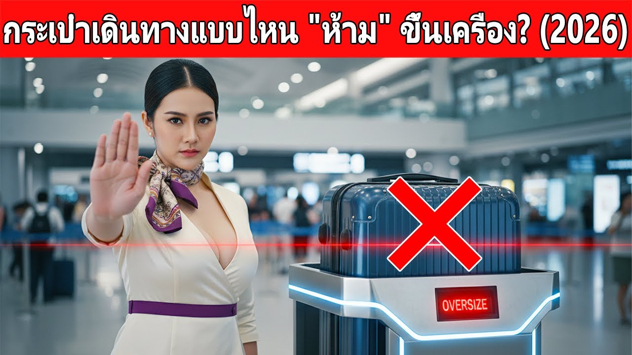 เตือนนักเดินทาง! กฎใหม่สนามบิน 2026 กระเป๋าใบเดิมอาจ “ขึ้นเครื่องไม่ได้” อีกต่อไป?