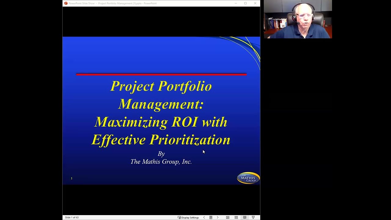 Portfolio Management Webinar - 05/09/25