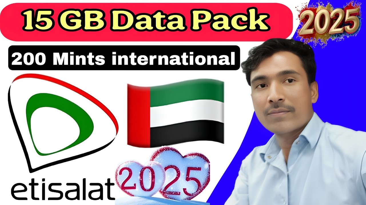 How to active 15 GB Etisalat internet packages with 200 Etisalat international calling minutes 2025