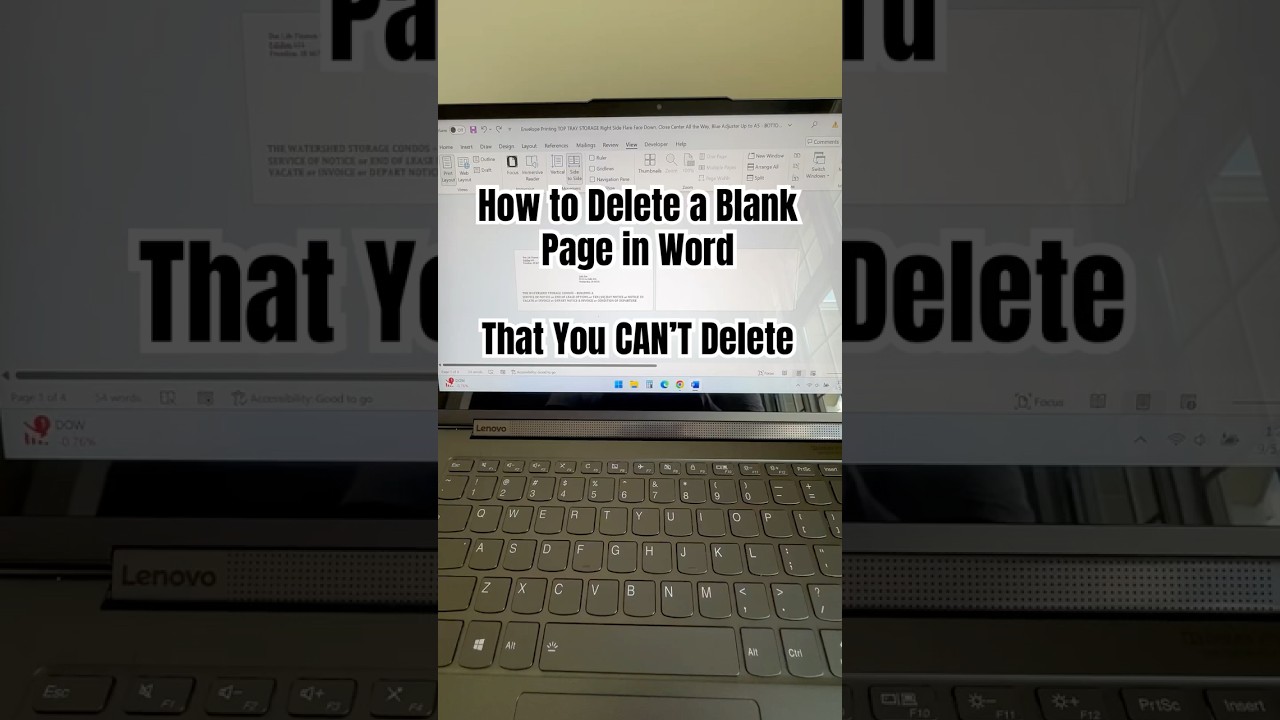 Как удалить пустую страницу в Word, которую невозможно удалить