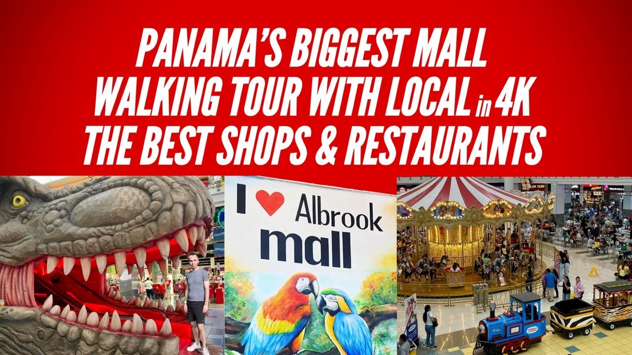 Walking Tour ALBROOK MALL Panama’s biggest, with local who’s been 100s of times shopping eating