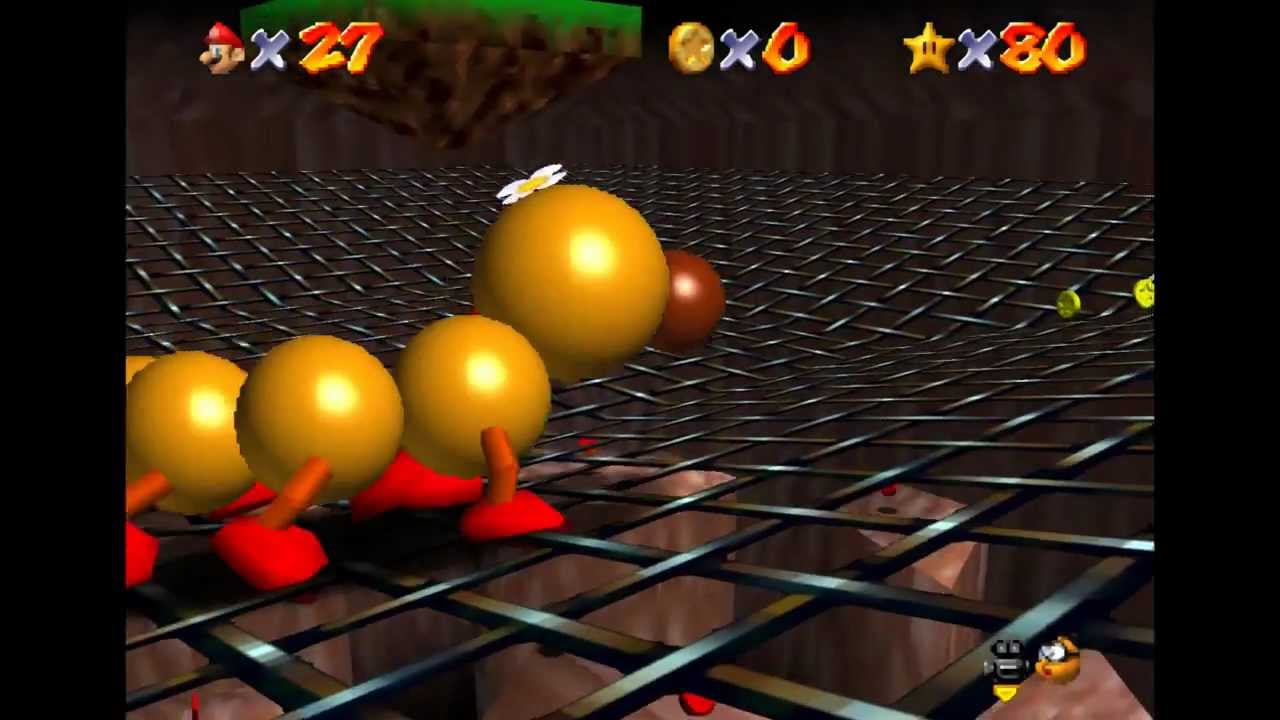[HD TAS] Super Mario 64 ~ Make Wiggler Squirm ~ 40"98