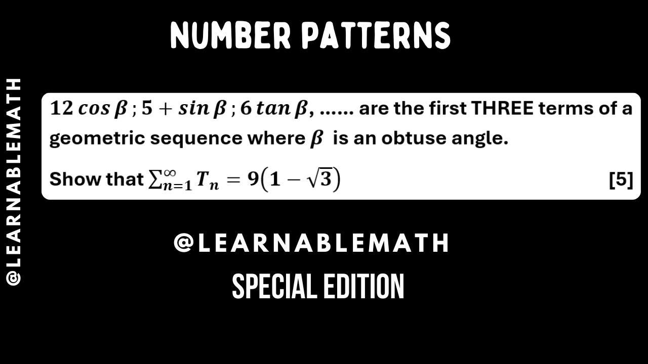 Special Edition || Number patterns