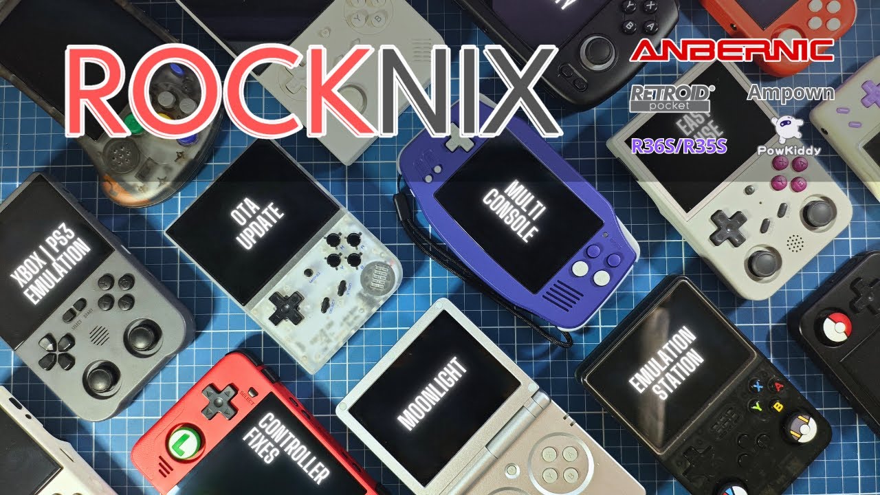 ROCKNIX para todos @ANBERNIC RG35XX, R36S E MUITOS OUTROS!