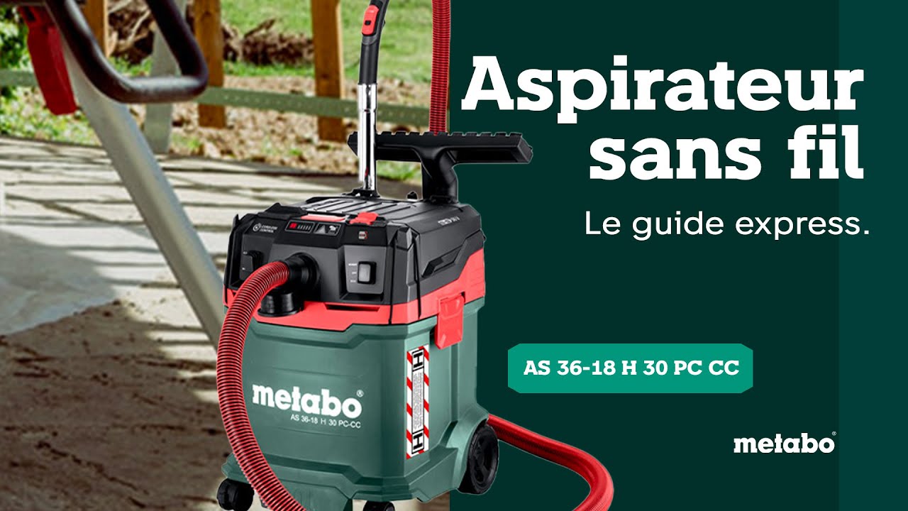 Mode d’emploi de l'aspirateur sans fil Metabo AS 36-18 H 30 PC CC