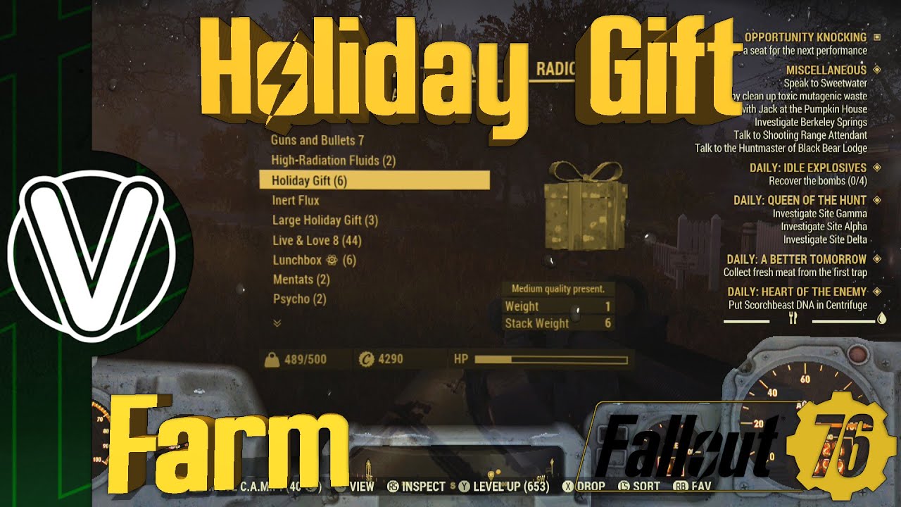 Fallout 76 | Holiday Gift Farming Guide *Super Easy* (Fallout 76 Guide)