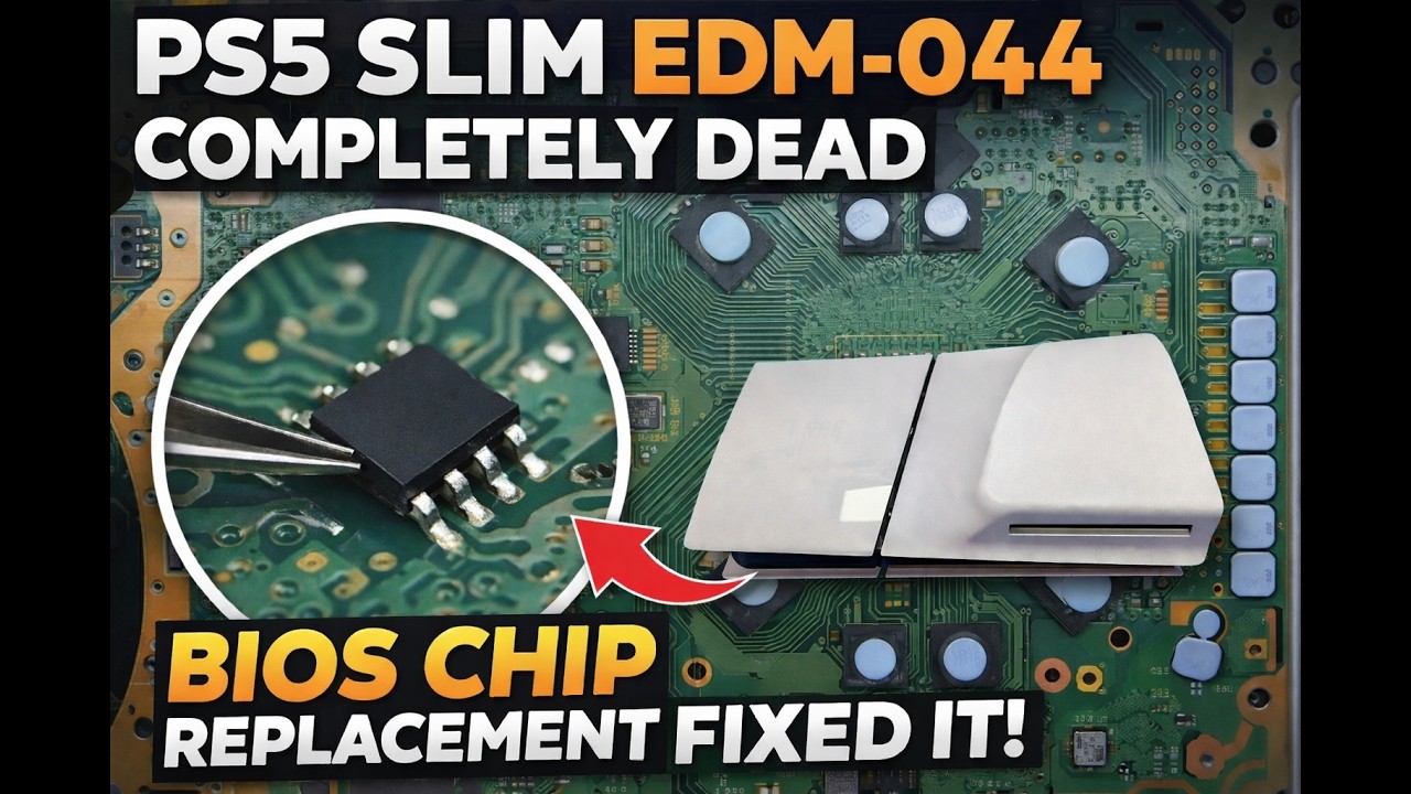 PS5 Slim EDM-044 Completely Dead BIOS Chip Replacement Fixed It!