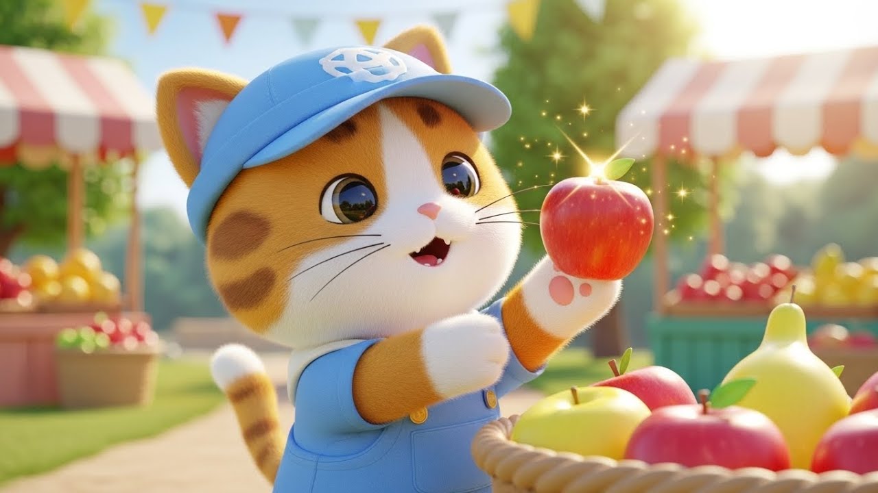Китти отправляется за покупками на фруктовый рынок 🍎🍌🐱 | мультфильм для детей и весёлые приключения