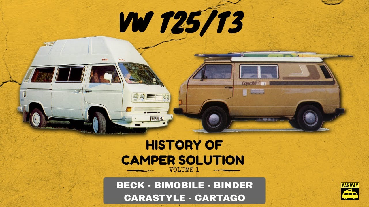 VW T25/T3 -  Vol.1  (Beck, Bimobile, Binder, Cara-Style, Carthago ) Camper solutions story