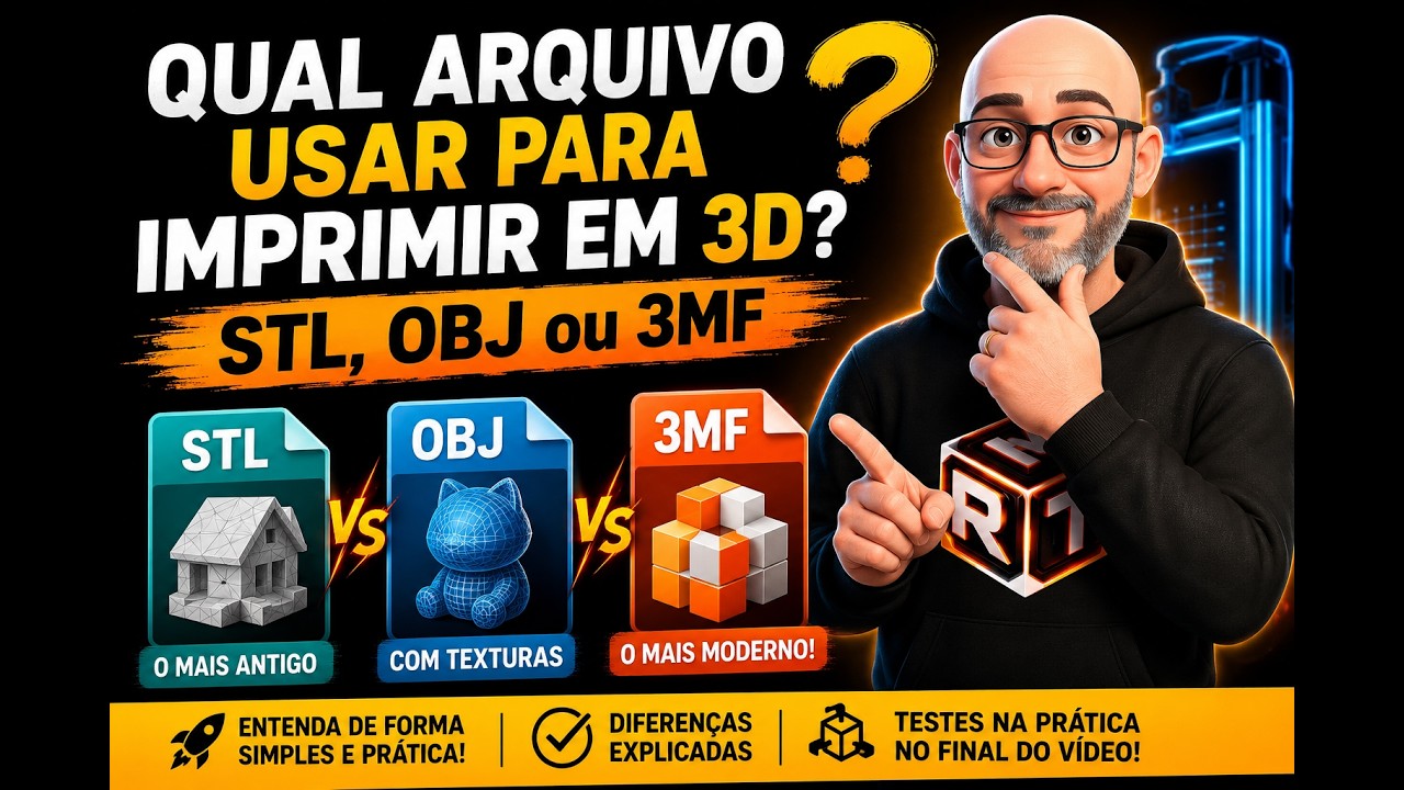 STL vs 3MF: Por que suas Impress&otilde;es 3D Podem Estar Erradas