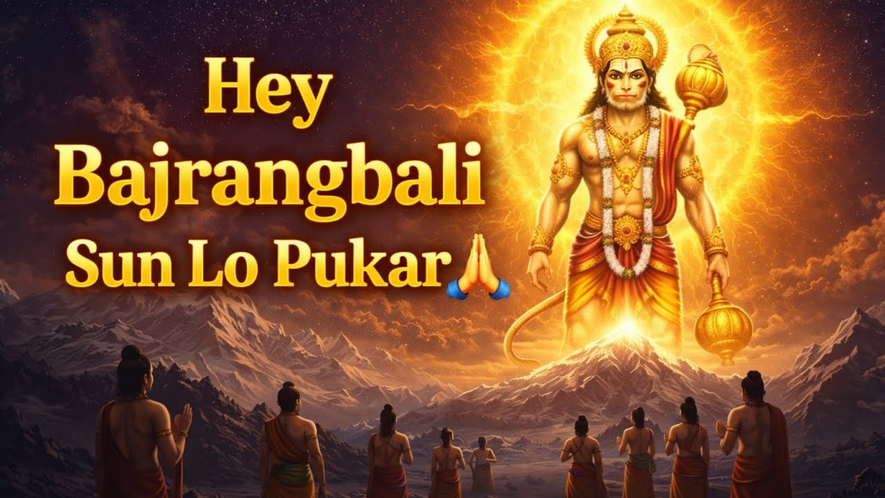 Hey Bajrangbali Sun Lo Pukar 🙏 | Sankat Mochan Hanuman Bhajan | Powerful Bhakti Song#hanumanji 