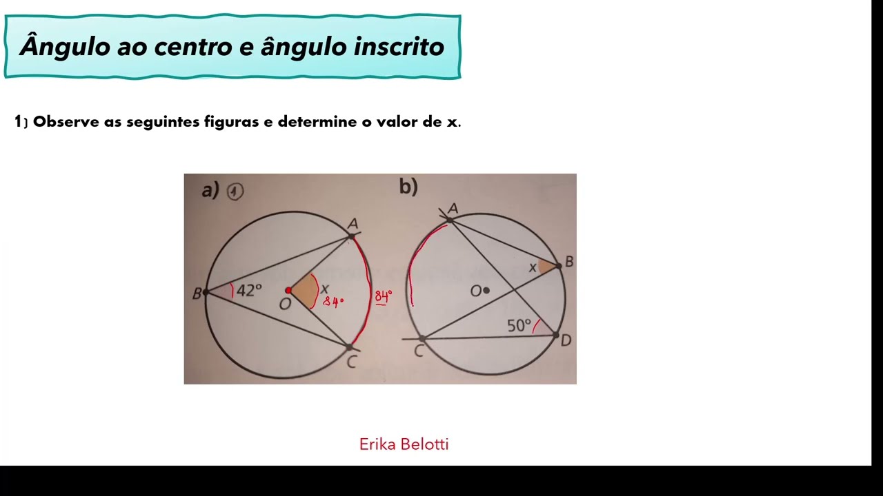 Circunferência  rápido e fácil _ ângulo central e inscrito