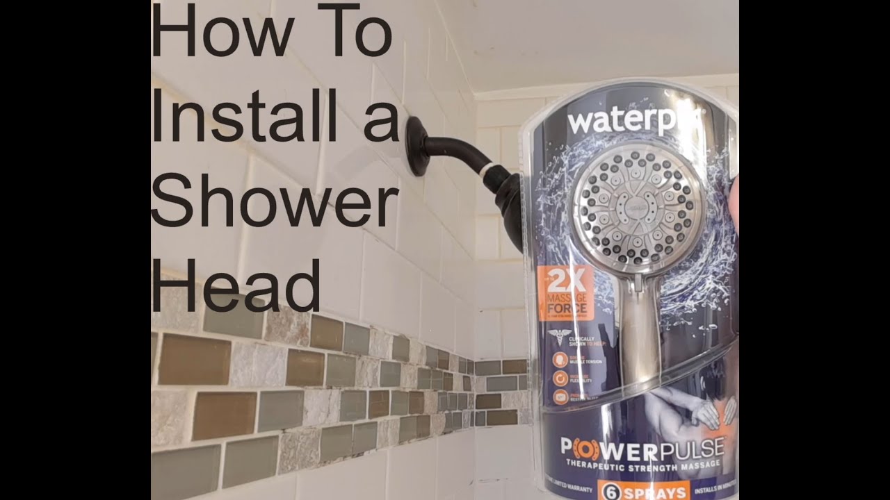How to install a Waterpik handheld shower head