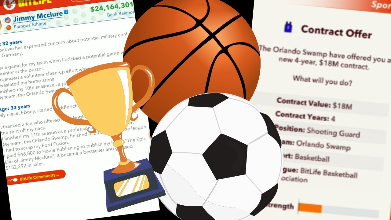 BECOMING A PROFESSIONAL BASKETBALL PLAYER IN BITLIFE!      *PRO SPORTS UPDATE*