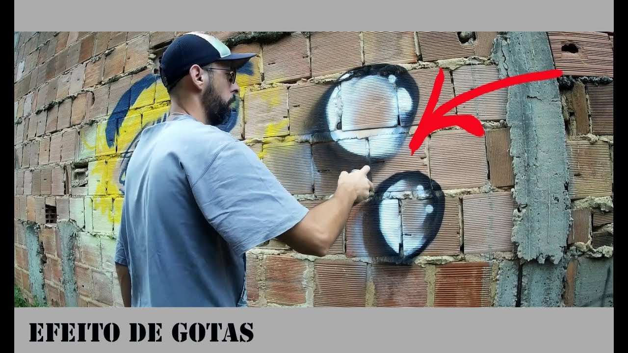 Como fazer efeito de gotas - Tutorial de graffiti