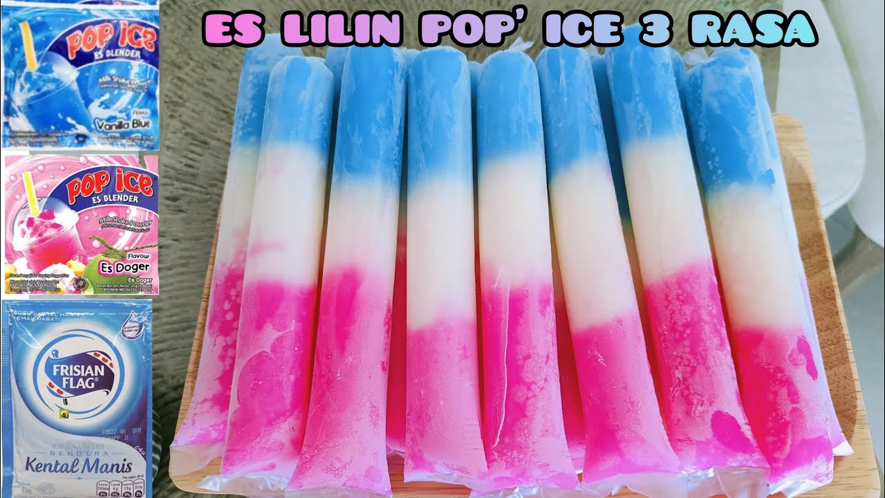 RESEP ES MAMBO POP' ICE TIGA RASA COCOK UNTUK IDE JUALAN,,||es lilin