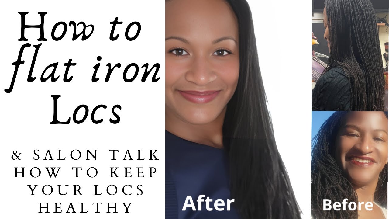 How to Flat Iron Sisterlocks Without Damage | Silky, Lightweight Locs Tutorial