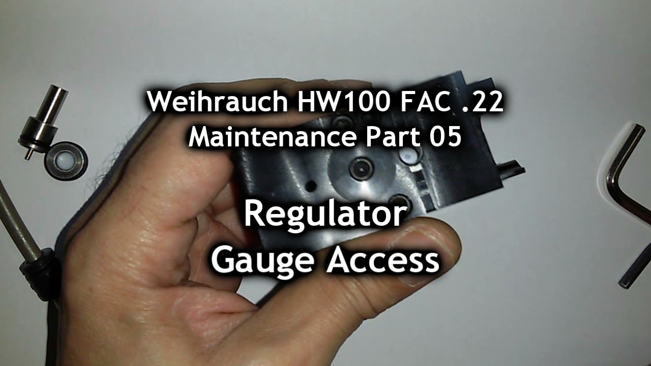 Weihrauch HW100 FAC .22 Техническое обслуживание Часть 05 Регулятор доступа
