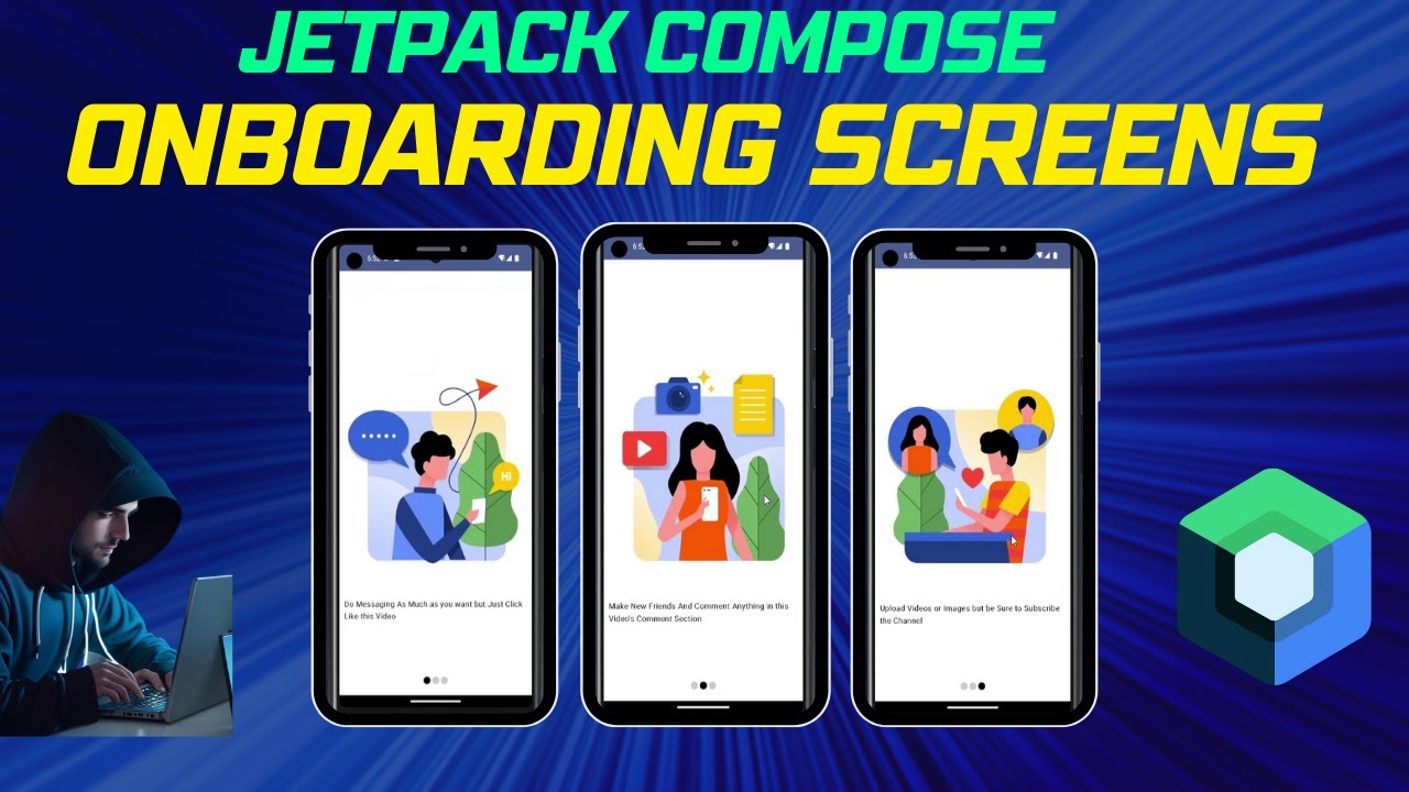 Jetpack Compose Material 3 : Onboarding Screens For Your App