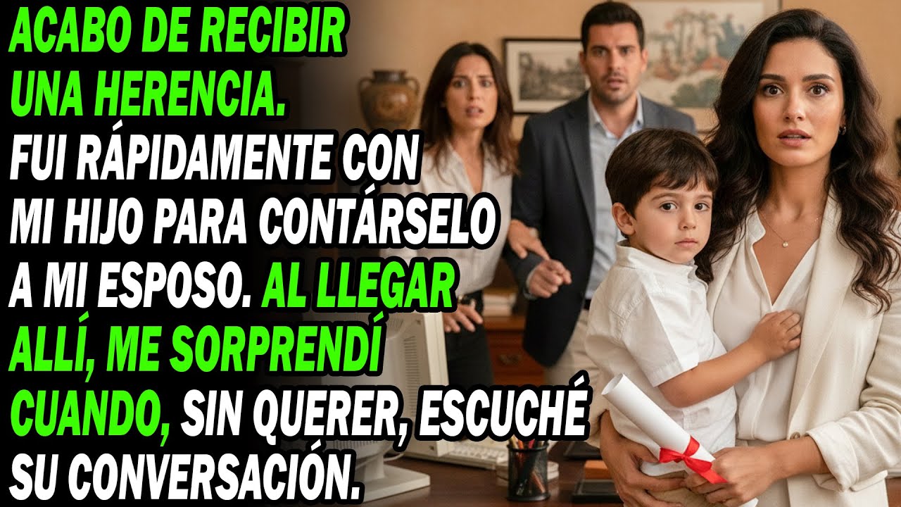 Tras heredar, fui a la oficina a contarle a mi esposo. Shock resultó ser...😱💥
